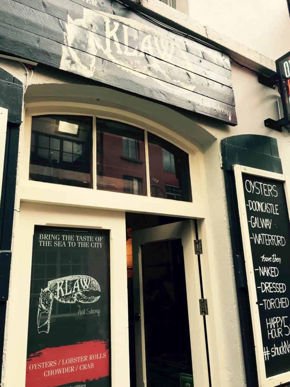 A sign above a store